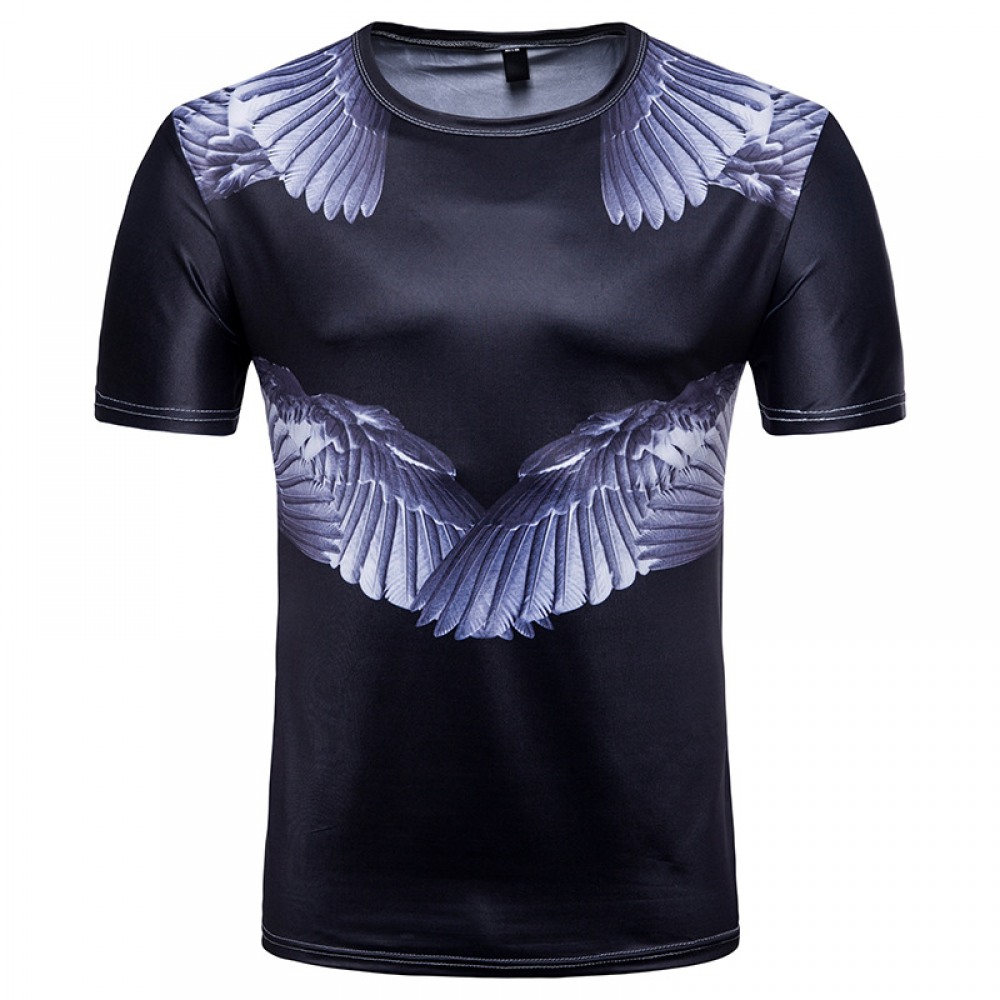 Men's 3D Shirt Peace Dove Print Wings Print T-Shirt Short Sleeve